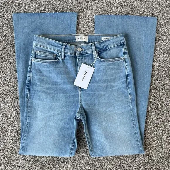 NWT Frame Le Easy High Rise Flare Leg Jeans - Size: 30